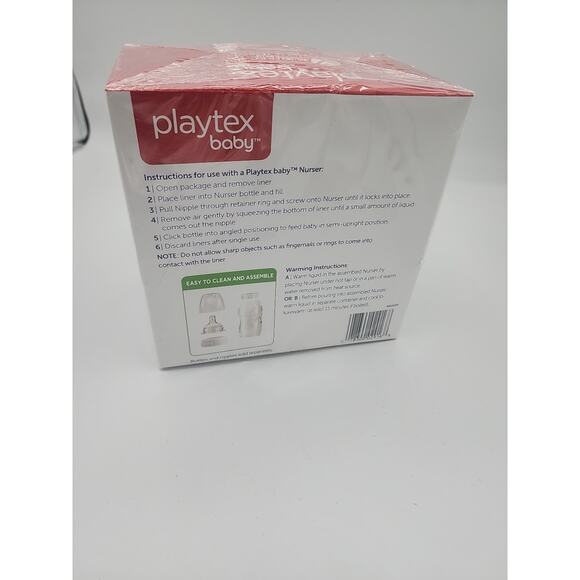 Playtex Nurser Drop in Liners Disposable Bottle 4oz 150 Ct. New Sealed Package - Picture 3 of 8